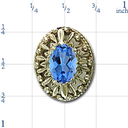 rk719 Blue Topaz Bracelet Slide 
